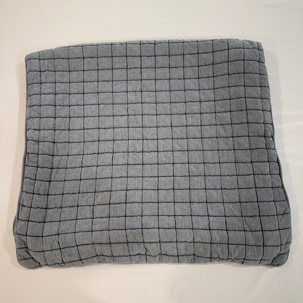 Boll‎ & Branch Heritage Quilted King Sham Blue 100% Organic Cotton | Coastal